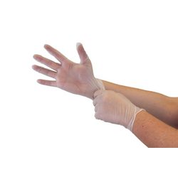 Clear Powder-free 4mil Vinyl Gloves (1000 gloves/case)
